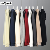 2026年秋冬新款 外套 连帽卫衣350G重磅宽松纯色套头上衣男女情侣装