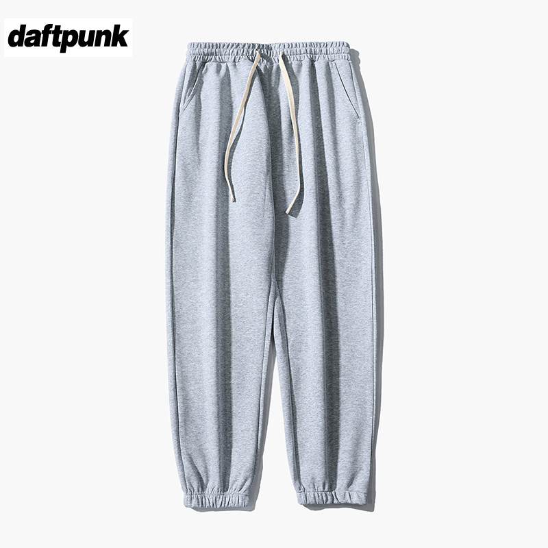 秋季新款宽松针织排扣运动卫裤