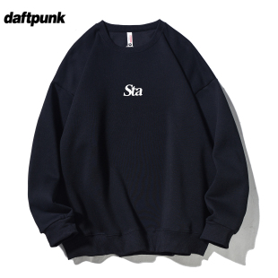 简约运动外套 男女款 美式 Sta英文印花圆领卫衣加绒保暖潮流时尚