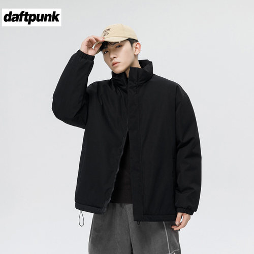 立领棉衣男秋冬高街潮牌加厚棉服