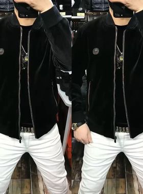 【现货】23261春季新品男士高级感休闲轻奢欧货棒球领夹克外套