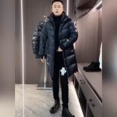 羽绒服外套潮流时尚 百搭 新款 欧货高级感连帽长款 现货 9999冬季