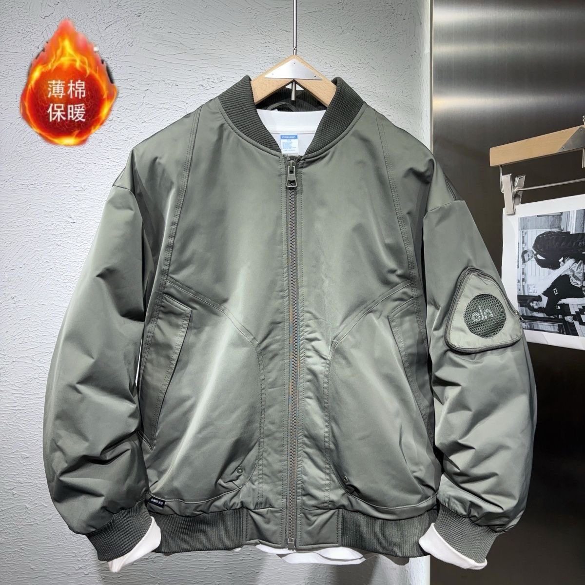 【现货】68973冬季新款棉衣男士外套棒球休闲百搭时尚保暖棉服