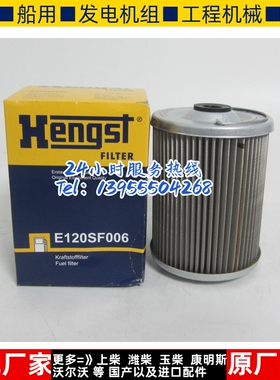原装进口Hengst油水分离器滤芯E120SF006 柴油滤芯柴油格01340130