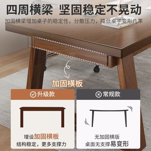电脑桌卧室书房长条桌写字. 优选书桌办公桌家用大板桌子工A作台式