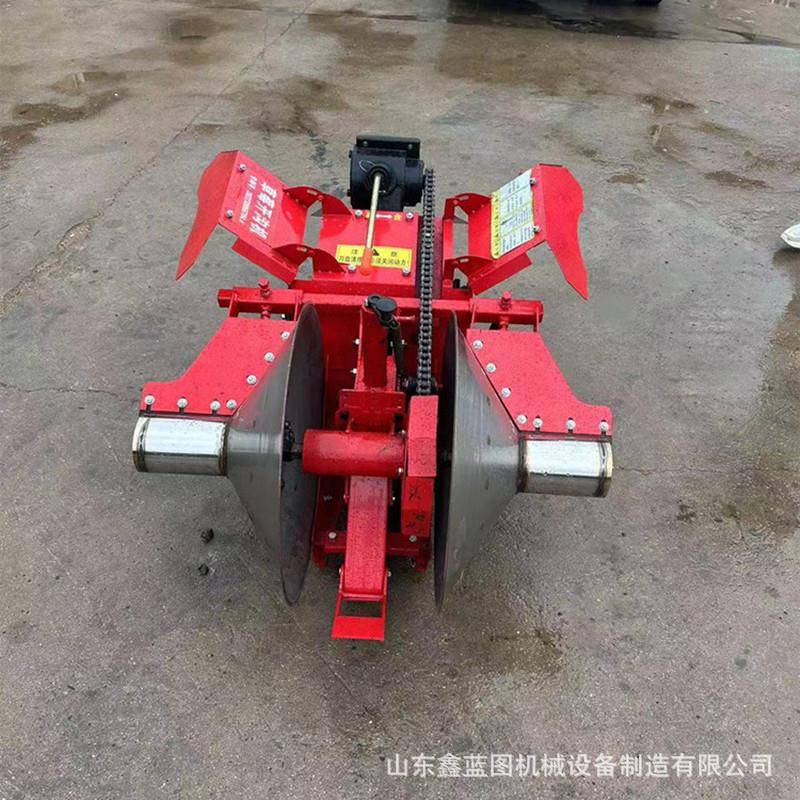 新型单行草莓起垄机 自走式葱姜开沟扶垄机 12马力加大圆盘筑梗机