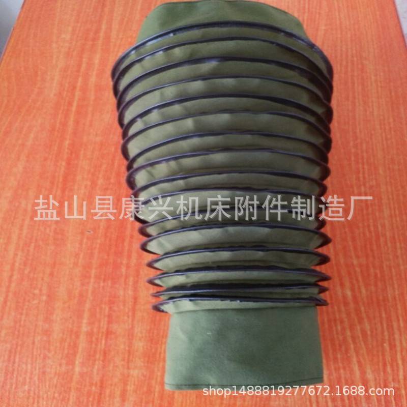 圆形伸缩式丝杠防护罩帆布拉链式油缸防尘罩数控机床丝杆防护罩