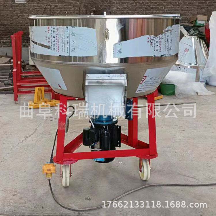 100升不锈钢搅拌机 科瑞养殖牛羊饲料混合机 加厚钢板卧式搅拌桶