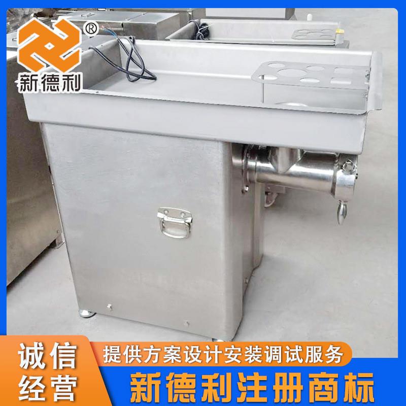 不锈钢辣椒绞碎机器商用猪肉立式绞肉机全自动牛肉绞肉灌肠一体机