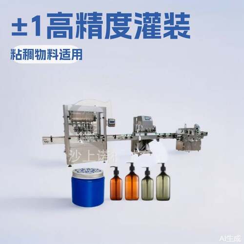 乳液软膏化妆品全自动灌装压盖机 面霜膏滋粘稠物料罐装生产线