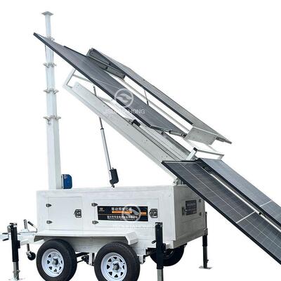 太阳能拖车移动照明灯塔solar energy trailer mobile lighthouse