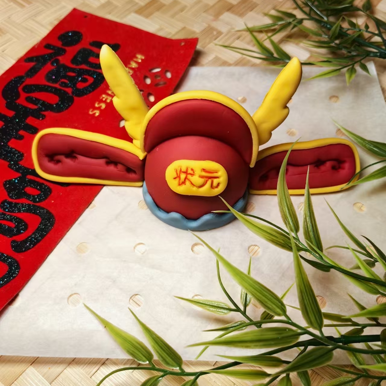 新品状元帽子模具金榜题名一举夺魁字体模具DIY手工花饽饽工具