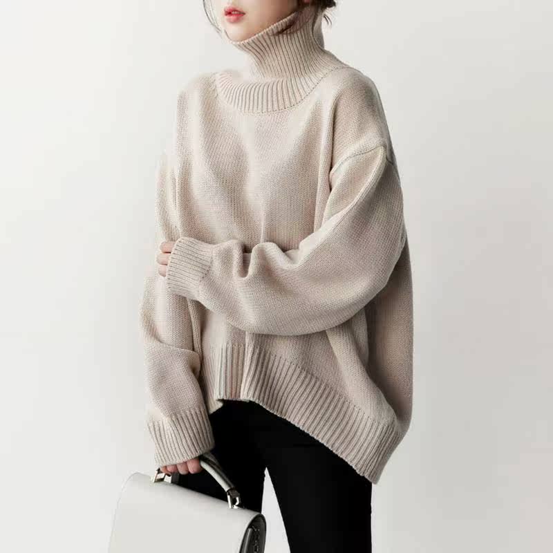 冬季新款韩版复古简约宽松学生冬天内穿的高长领加厚百搭毛衣女潮|msdalam kategori Butik wanita / wanita, sweater - dari Buy2taobao.com untuk memberikan perkhidmatan ejen Taobao profesional membeli