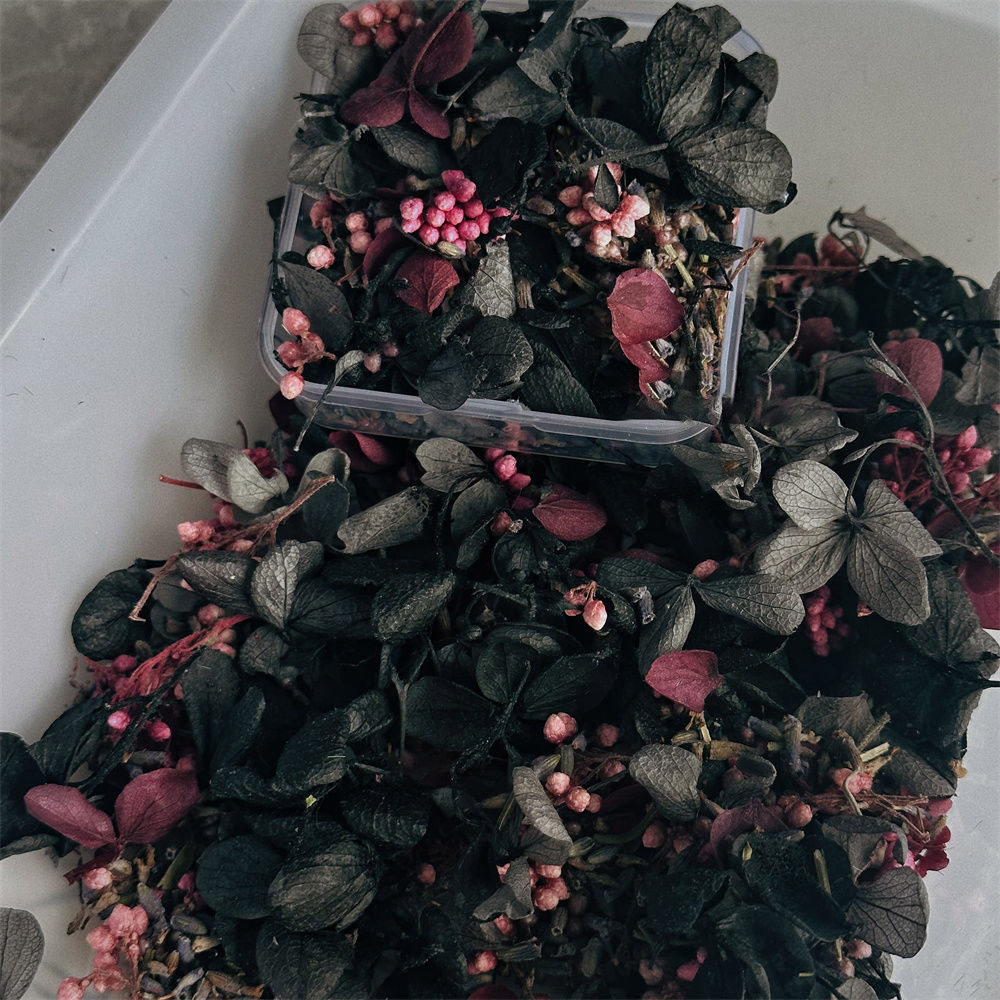 岛樱番 原创自混树粉干花艺术垃圾复古杂志junkjournal造景素材包