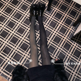 145 xxs 150cm矮小个子闪闪性感辣妹丝袜黑透肤加绒加厚防勾加小码