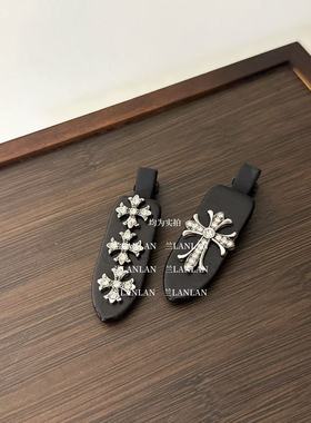 【兰LANLAN】高冷女主！冷酷风十字发夹女侧边刘海碎发无痕夹