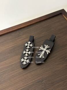 【兰LANLAN】高冷女主！冷酷风十字发夹女侧边刘海碎发无痕夹