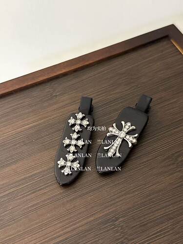 【兰LANLAN】高冷女主！冷酷风十字发夹女侧边刘海碎发无痕夹