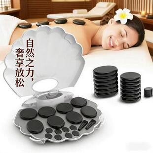 艾灸盒内胆按摩滚轮促销私密加热鹅卵石圆面小毛巾湿纸巾加热器