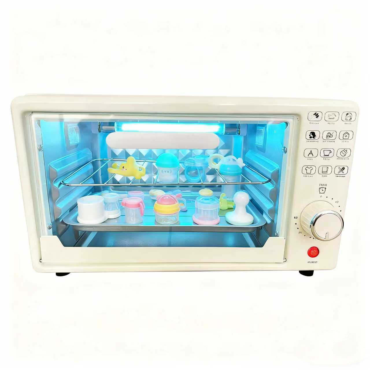 拔罐化妆刷双重消毒臭氧机牙具消毒器衣物奶瓶数显便携消毒盒