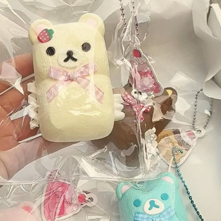 轻松熊二连捏捏模具diy手工翻模可做捏捏乐食品级硅胶模具