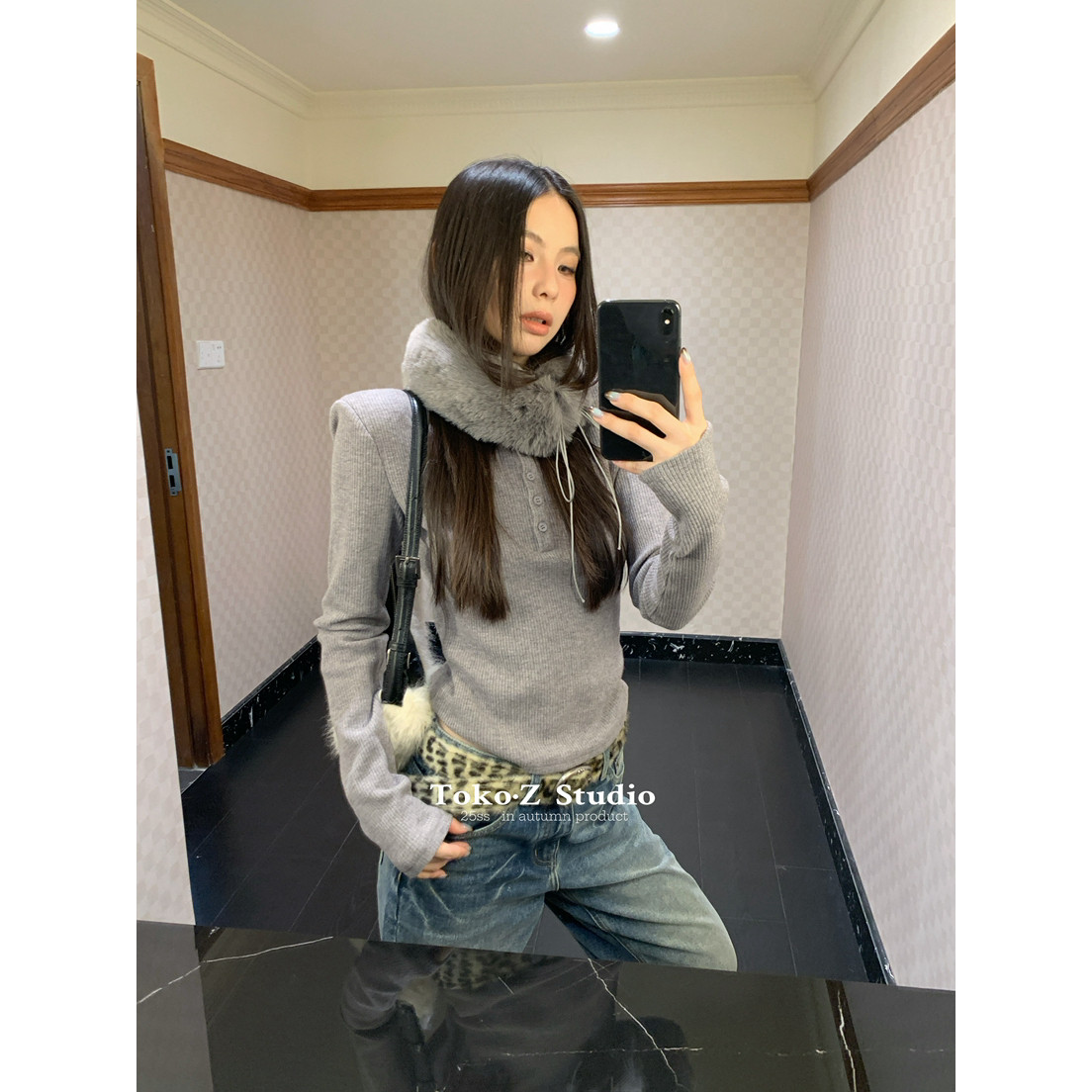 TOKO.Z冬季韩版半纽扣圆领长袖垫肩T恤女百搭加绒围脖修身上衣潮,女装/女士精品,T恤,淘宝优惠券,粉丝福利购,淘宝优惠卷