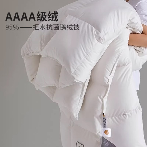 德国拒水抗菌鹅绒被保暖加厚