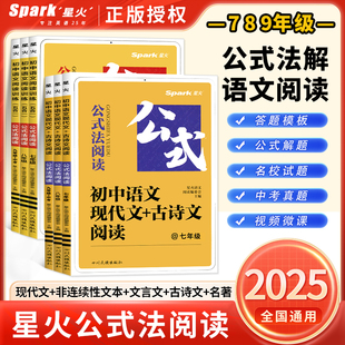 星火初中语文阅读理解专项训练七八九年级中考语文现代文课外阅读答题技巧能力组合训练书初一二三名著记叙说明人教版真题公式2023