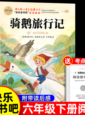 尼尔斯骑鹅旅行记原著正版六年级下册必读的课外书完整版快乐读书吧鲁滨逊漂流记爱丽丝漫游奇境6六下阅读书籍汤姆索亚历险记宾孙