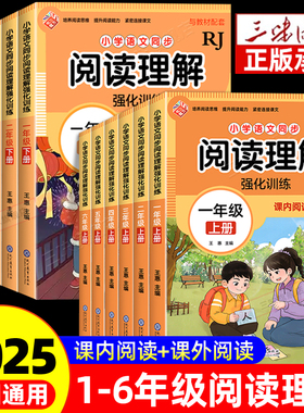 2025阅读理解专项训练书配套人教版一年级二年级三四五六年级上册下册小学语文同步练习册每日一练专项训练题答题技巧真题100篇