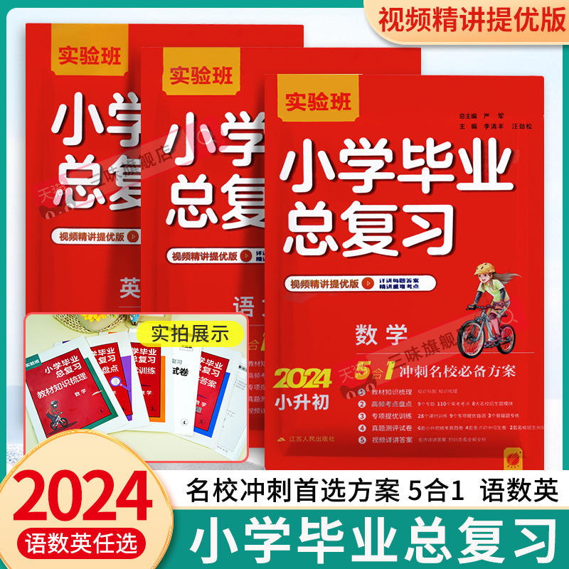 24实验班小学毕业总复习语文数学全国通用人教英语江苏适用译林版 小升初春