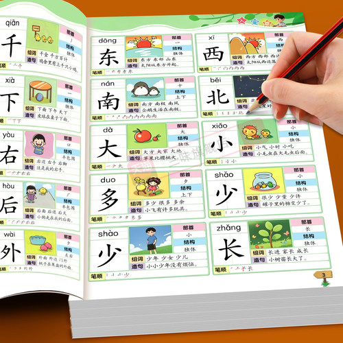 识字书幼儿认字识字大王3000字幼儿园儿童大班学前班宝宝早教启蒙正版教材全套幼小衔接3到6岁益智早教书看图识字绘本有声伴读拼音