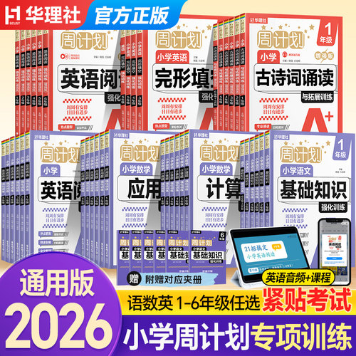 周计划123456年级小学语文基础知