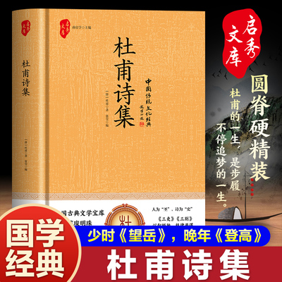 正版杜甫诗集杜甫诗歌赏析
