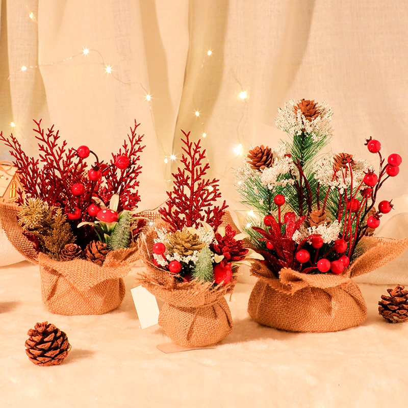 圣诞树家用桌面摆件ins儿童