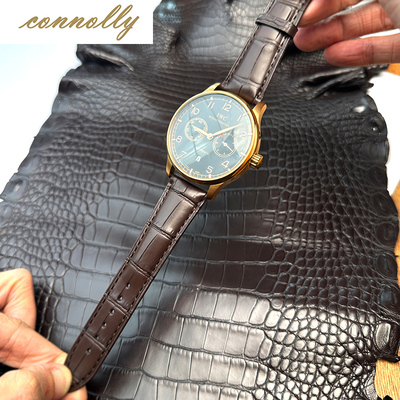 connolly真皮鳄鱼皮表带质保男女