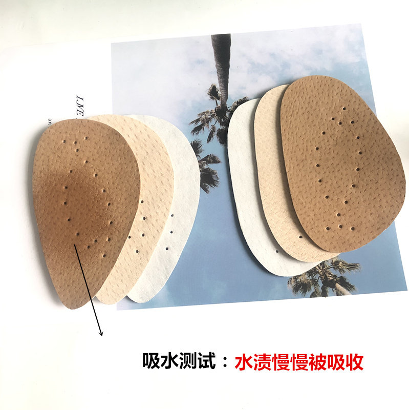 PIGSKIN ULTRA-THIN HIGH HEELS SINGLE SHOES CAN BE PASTED NON-SLIP AND PAIN-PROOF POINTED TOE ROUND TOE HALF CUSHION FOREFOOT PAD SWEAT-ABSORBING AND NON-SLIP HALF PAD