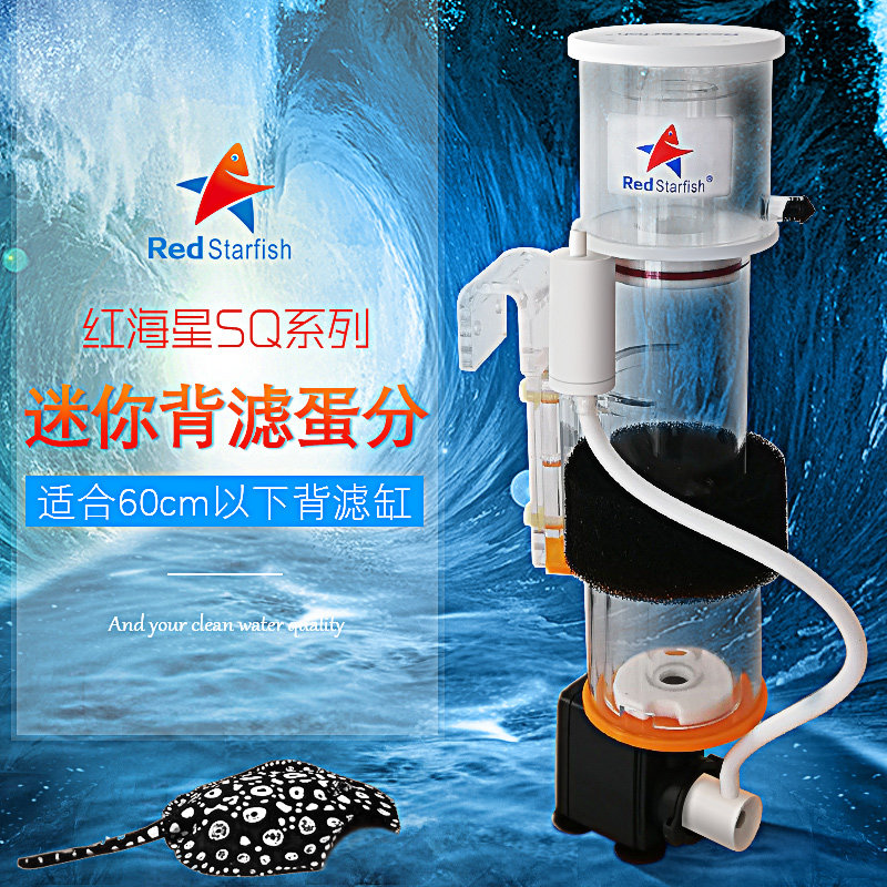 红海星蛋分SQ海水缸迷你微缸AE小蛋白质分离器化氮器静音迷你外挂