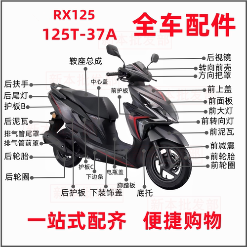 21款外观车身车体壳子RX125