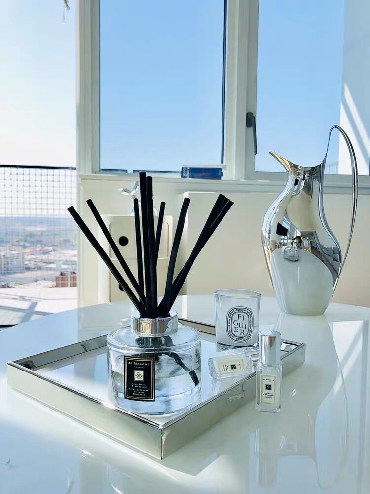 祖马龙jomalone藤条香薰蜡烛情人节礼盒无火英国梨蓝风铃青柠罗勒