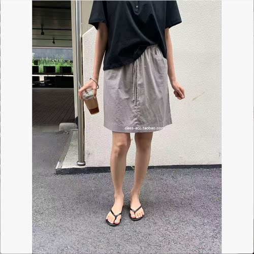class韩国直邮060911 idee 韩代2026款  抽绳松紧腰半裙