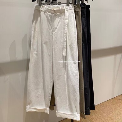 国现class韩国直邮111215 FEBRUARY.11韩代2025福利 带腰带休闲裤