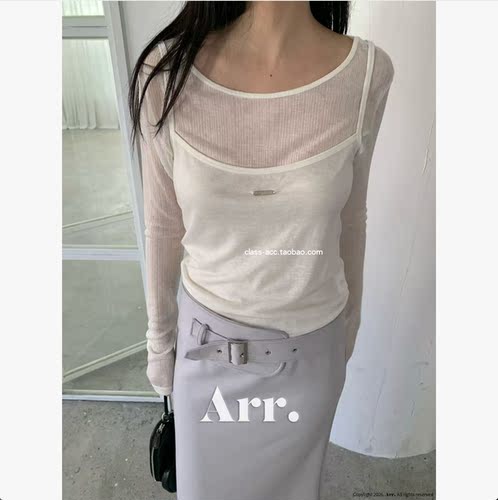 class韩国直邮1032416 Arr 韩代2026款  天丝羊毛轻薄小吊带