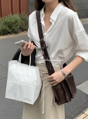 class韩国直邮022616 OUNCE 韩代2026款  棉1oo纯色衬衫