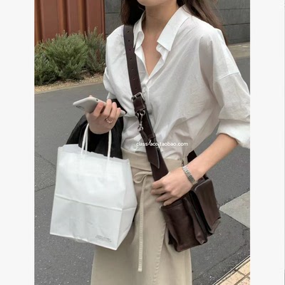 class韩国直邮022616 OUNCE 韩代2026款  棉1oo纯色衬衫