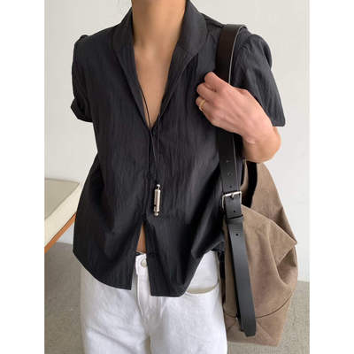 class韩国直邮2031905 ROMANTICIZE韩代2026款翻领短袖衬衫