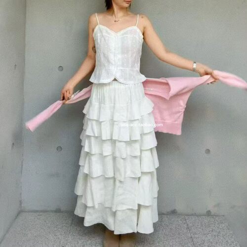 class韩国直邮030601 OLI SEOUL 韩代2026款  果冻感蛋糕裙半裙