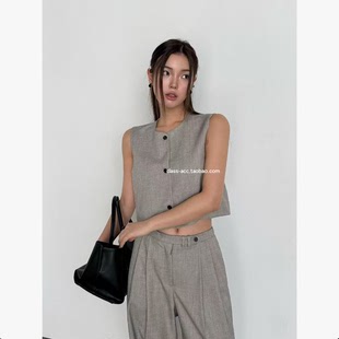 套装 韩现class韩国直邮030415 韩代2026马甲＋西裤 femme lamagie