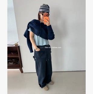 class韩国直邮030605 OLI SEOUL 韩代2026设计款罩裙＋休闲工装裤