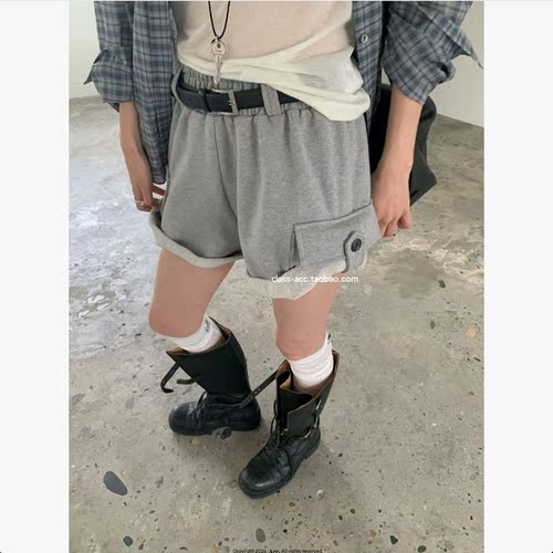 class韩国直邮1032415 Arr 韩代2026款  松紧腰大口袋短裤